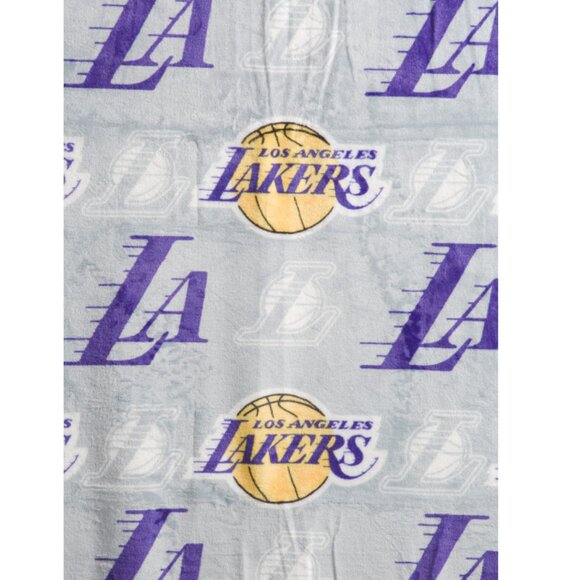 PEGASUS SPORTS Los Angeles Lakers Nba Logo Ultra Cozy Oversized Throw Blanket - Picture 2 of 2